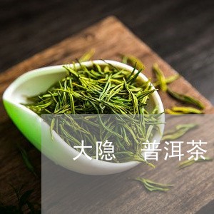 大隐 普洱茶/2023042790151